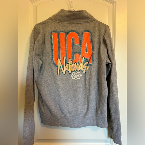 ICA Cheerleader Gray Quarter-Zip Sweatshirt - Picture 2 of 2